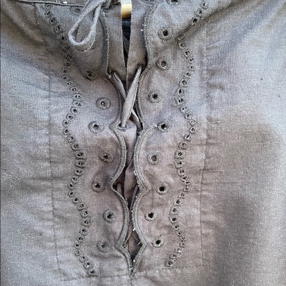 See by Chloe black cotton/Linen Dress MINI - Picture 5 of 11